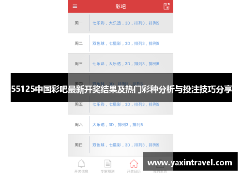 55125中国彩吧最新开奖结果及热门彩种分析与投注技巧分享